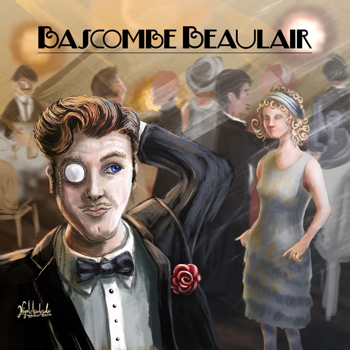 Bascombe Beaulair album cover art by Nigel Andreola
