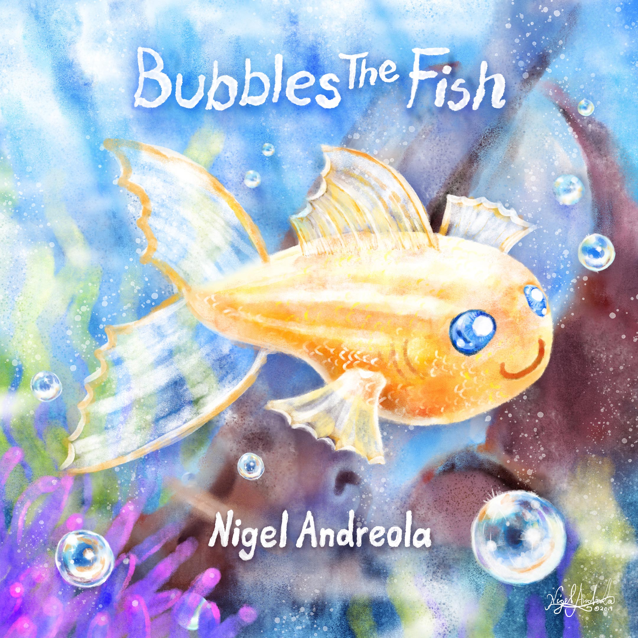 Bubbles The Fish Single Starry Night Media
