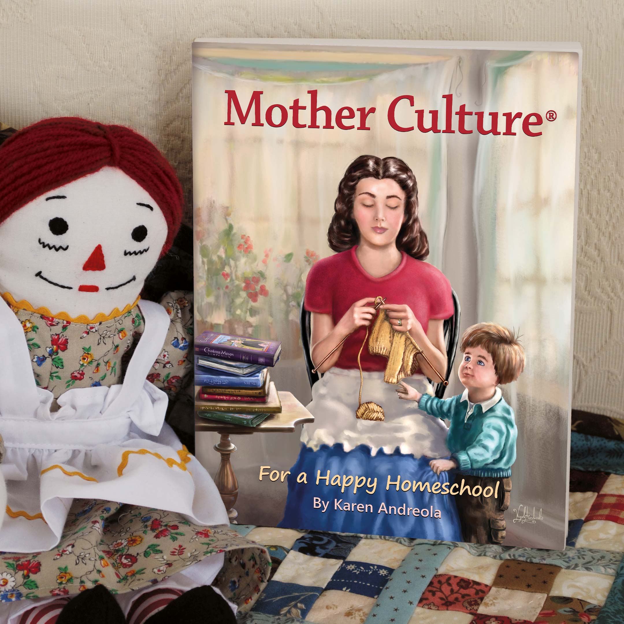 Mother Culture Book Cover painted by Nigel Andreola